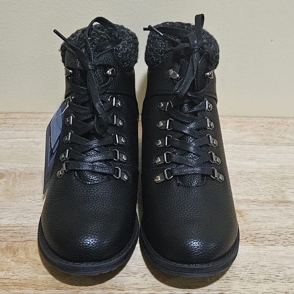 MUK LUKS Hiker Denali/Women's/Ankle Boots/black/urban hiking/lace-up/size 11 - Picture 3 of 13